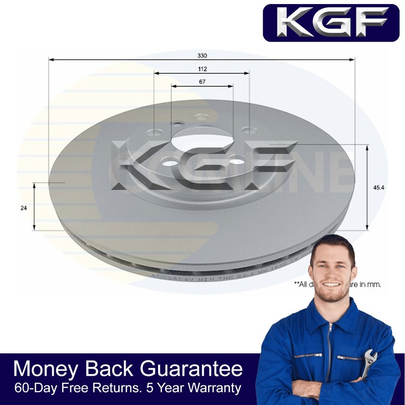 KGF Front Brake Disc Fits BMW X1 Mini Countryman 1.5 1.6 2.0 D 3.0 #1