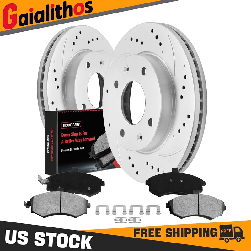 Front Disc Brake Rotors Brake Pads for 2002 2003 2004 2005 Hyundai Elantra 4-Lug
