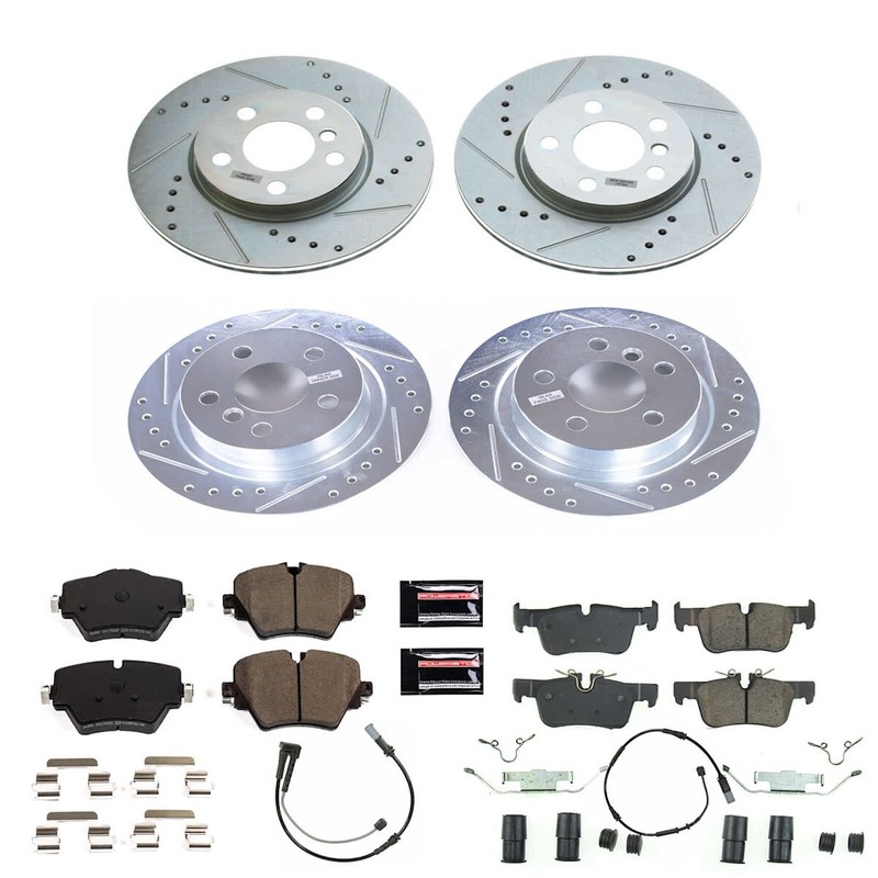 K8355 Powerstop Brake Disc and Pad Kits 4-Wheel Set Front & Rear for Mini 2019 gallery