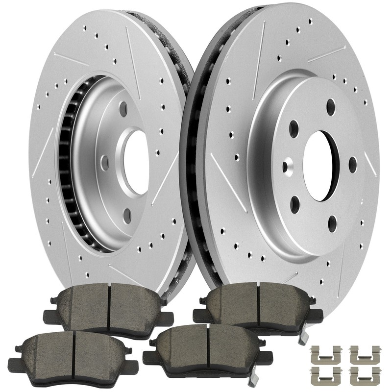 Front Brake Ceramic Pad For Chevrolet VOLT 2016 – 2019 All Models Drill Rotors