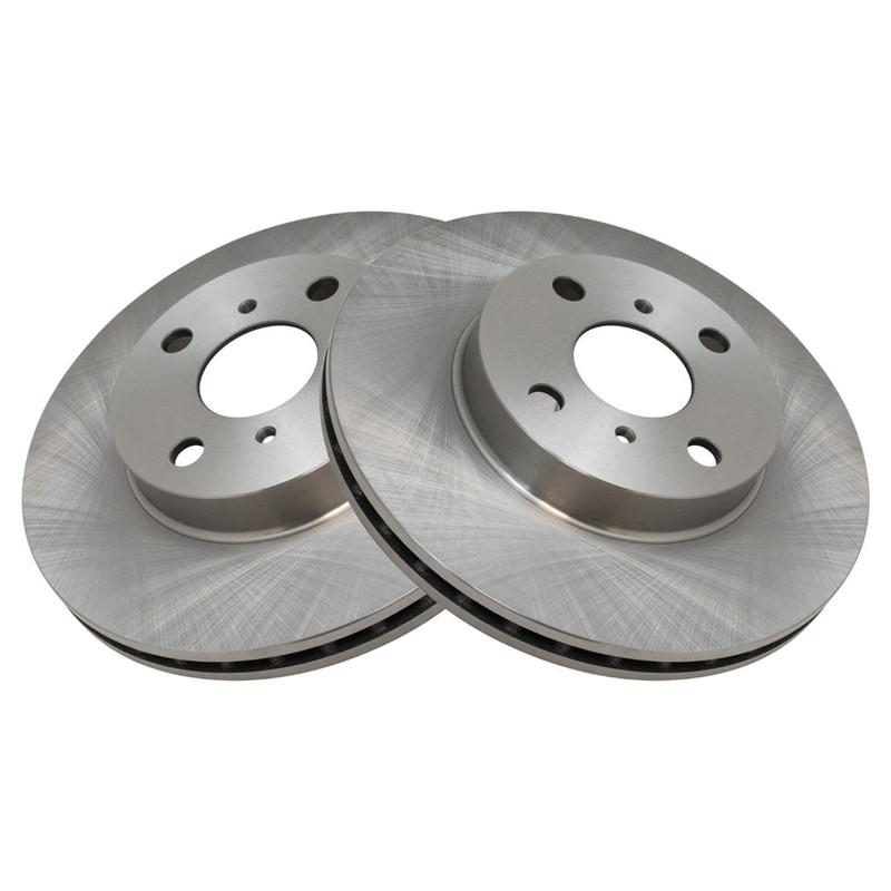 TRQ Front Disc Brake Rotors Pair Set 4 Stud for 93-02 Corolla Prizm gallery