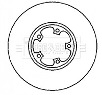 Fits Ford Transit 2000-2006 2.0 D dCi 1x Brake Disc Front Stallex 1456667 gallery