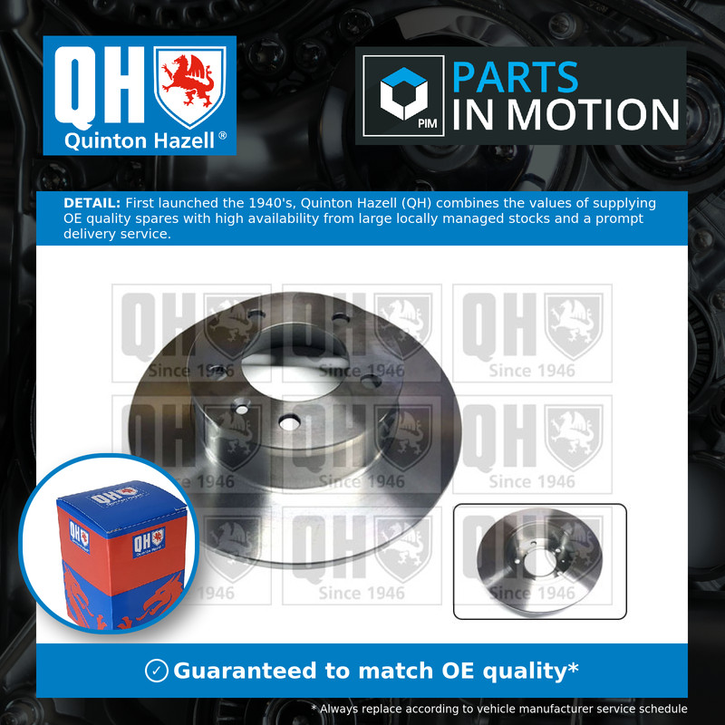 2x Brake Discs Pair Solid fits VAUXHALL MOVANO A 2.2D Rear 00 to 10 305mm Set QH