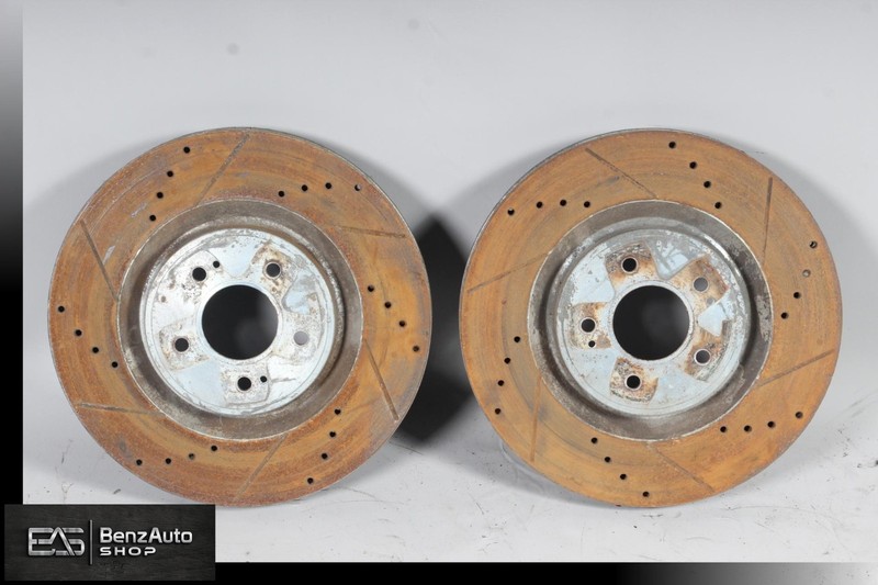 08-15 MITSUBISHI LANCER EVOLUTION GSR EVO X FRONT BRAKE ROTORS DYNAMIC FRICTION gallery