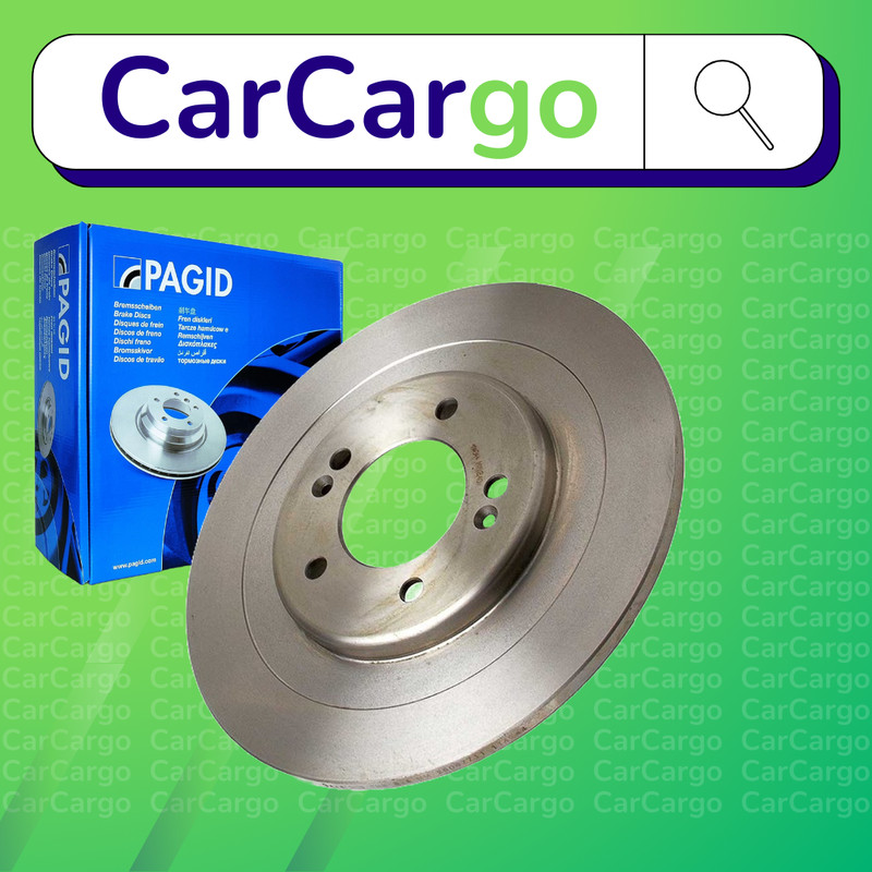 Pagid Solid Rear Brake Discs Pair For Hyundai i40 2.0 GDI 2011-2019 300 mm