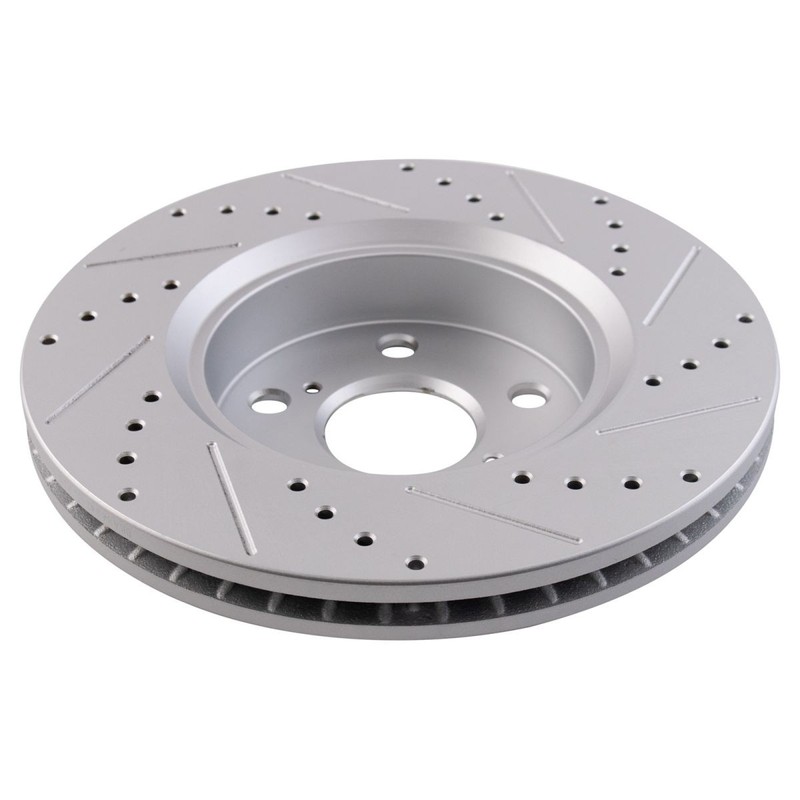 TRQ Performance Front Brake Pad & Rotor Kit Premium G-Coated Ceramic Fits Toyota gallery
