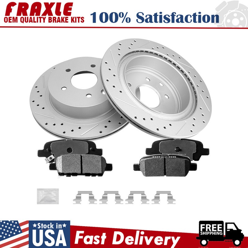 Rear Disc Rotors Ceramic Brake Pad For Nissan Rogue Sport Leaf 350z Juke X-Trail