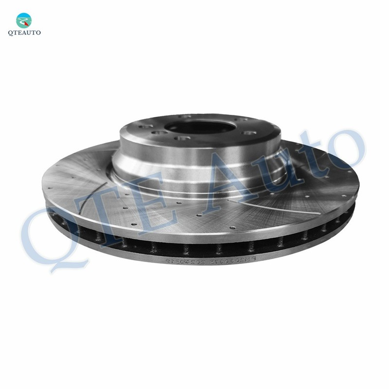 Front Left Drilled Slotted Brake Disc Rotors For 2007-2013 BMW 335I