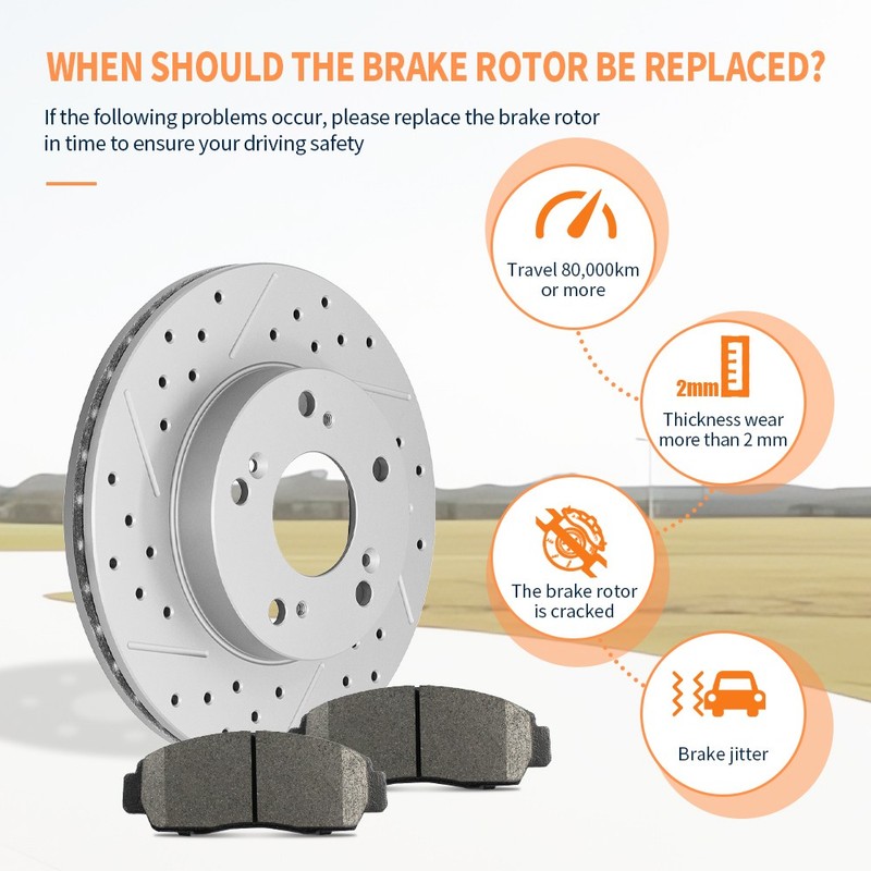 Front & Rear Disc Brake Rotors Pads Kit for 2015-2021 Lexus NX200t NX300 NX300h gallery