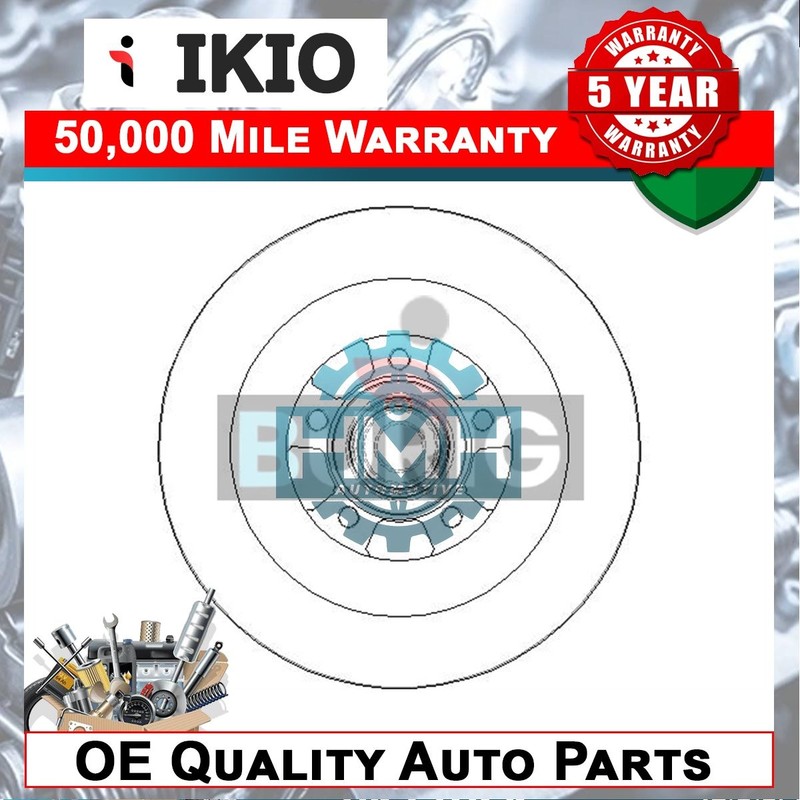 Fits Renault Espace 2002- Vel Satis 2002- + Other Models Brake Disc Rear Ikio
