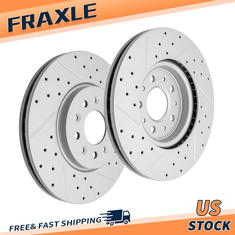 12.6 in Front Drilled Brake Rotors for Chevy Equinox Terrain Regal Tourx 2018-20