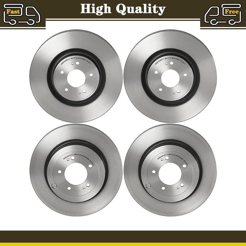 Front and Rear Disc Brake Rotors Fits Mitsubishi Lancer 2.0L