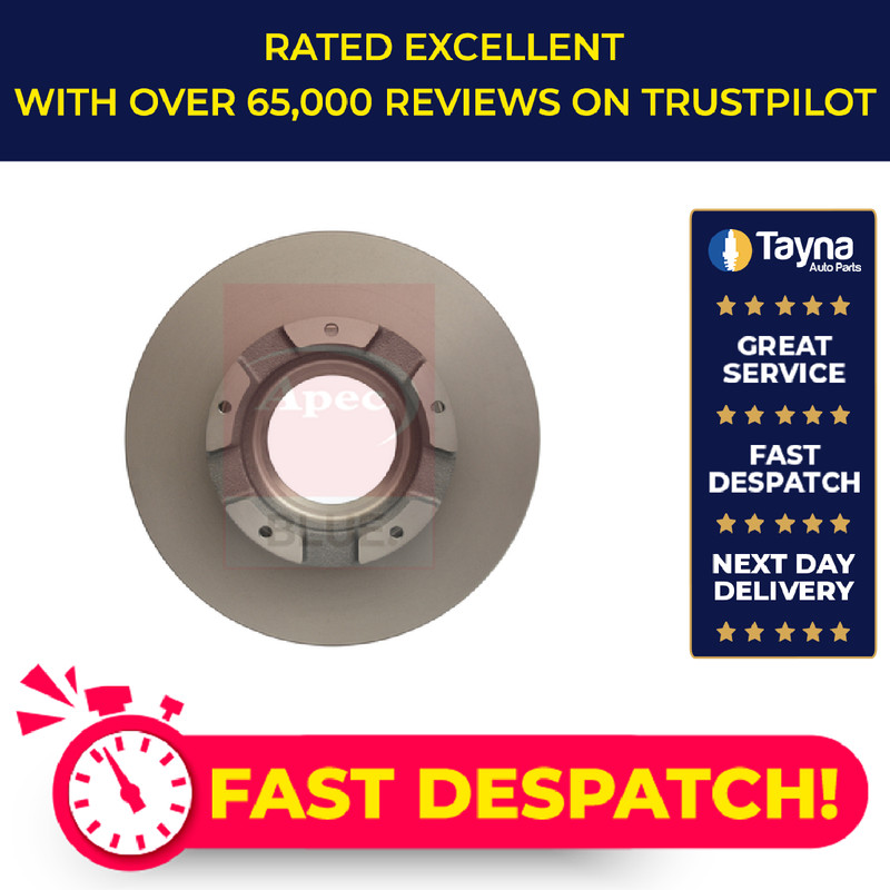 2x Brake Discs Pair Solid fits FORD TRANSIT CUSTOM V362 1.0 Rear 2020 on M1FA