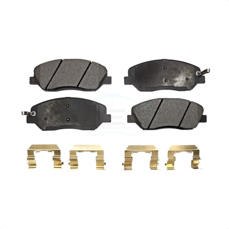 Front Coated Disc Brake Rotor And Ceramic Pad Kit For 2007-2009 Hyundai Santa Fe gallery