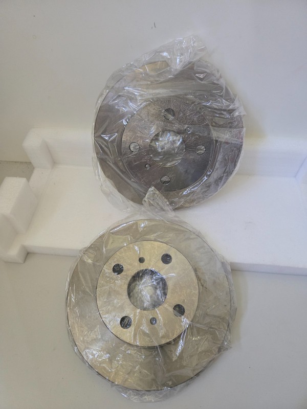2X NK 204526 BRAKE DISCS 238mm FRONT FITS TOYOTA COROLLA