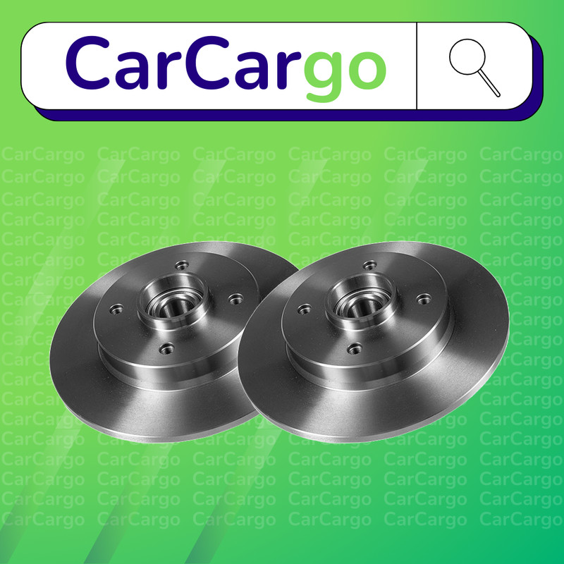 Premium Solid Rear Brake Discs Citroën DS3 1.4 HDi 70 2010-2015 249 mm