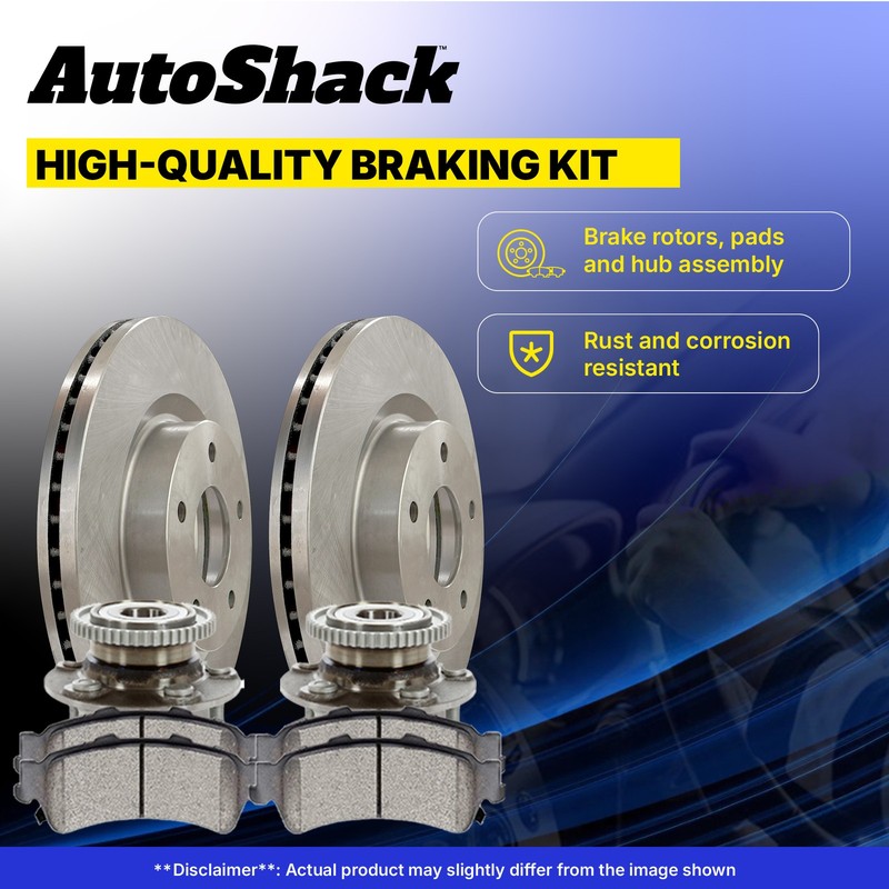 Front Brake Rotors Premium Pads Hub Repair Kit for Mazda, 3 2005-2013 gallery