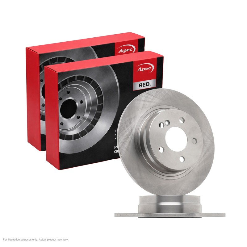 2X APEC Rear Brake Discs for MERCEDES-BENZ E-CLASS 300mm Solid DSK2591