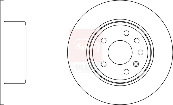 2x Brake Discs Pair Solid fits OPEL VECTRA B 2.5 Rear 95 to 00 X25XE 286mm Set