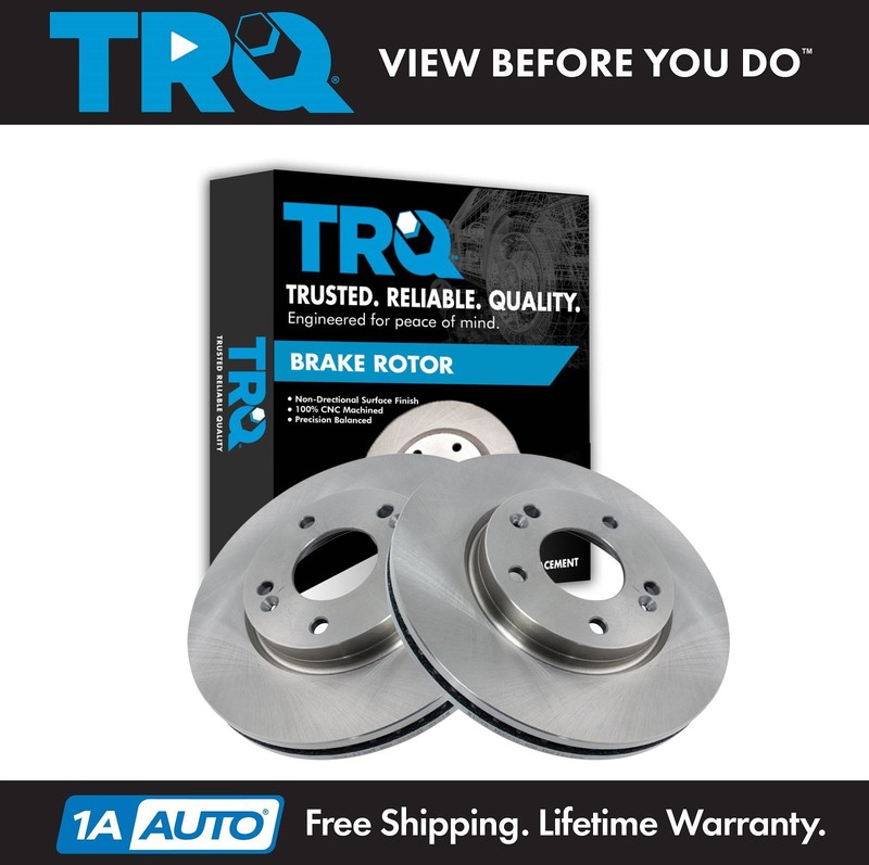 TRQ Front Brake Rotors Set For 2001-2005 Hyundai Santa Fe