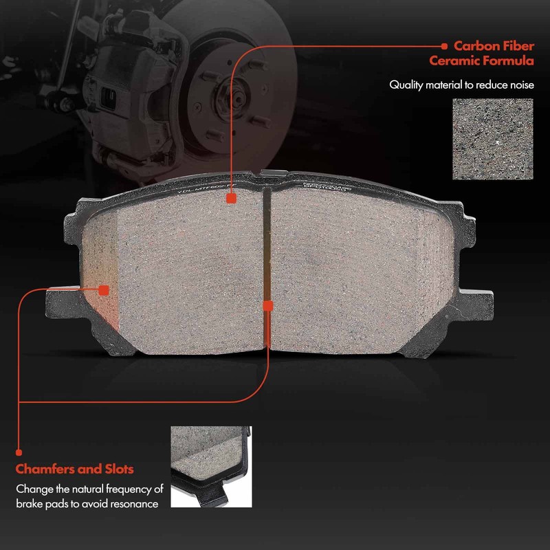Front Drilled Brake Rotor & Ceramic Brake Pad for Lexus RX330 Toyota Highlander gallery