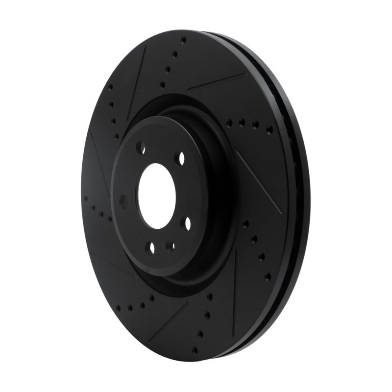 For Audi Q5 2013-2017 Brake Rotor Front, Driver Side | Cast Iron | Black Finish gallery