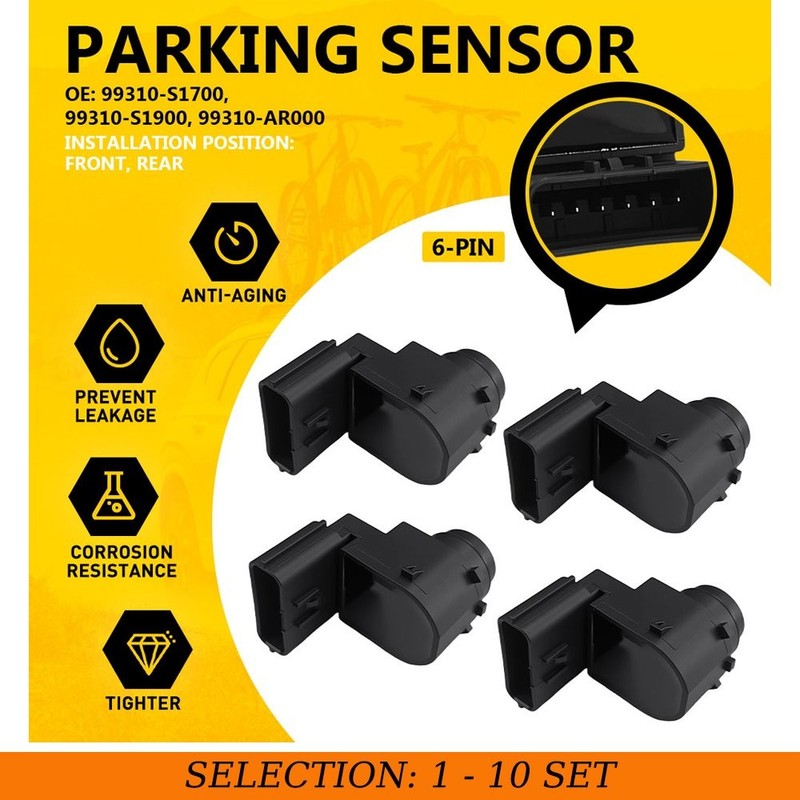 Fit 2023-2024 Genesis Electrified G80 Reverse Assist Parking Sensors 6Pin 4-40X