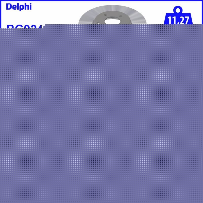 Delphi BG9240C Brake Disc for Opel, Vauxhall
