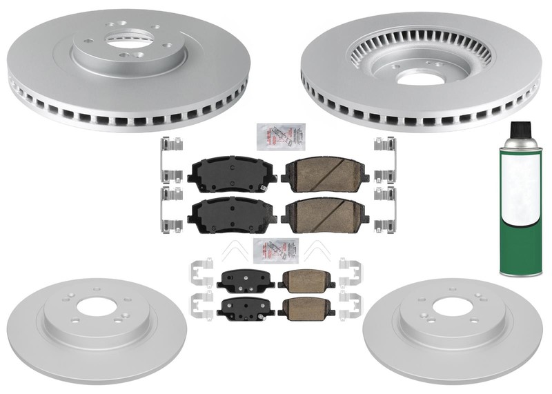 GEO Coated Disc Brake Rotors & Brake Pads fits Hyundai Palisade 2020 2021 2025