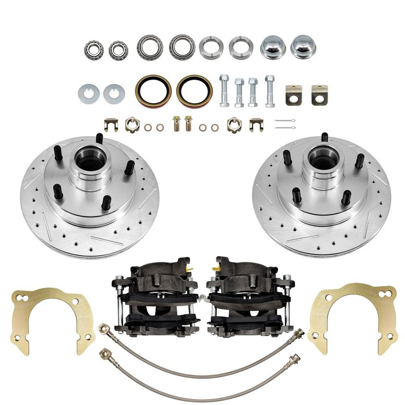 9.25" Metric Disc Brake Kit to New for 1949 - 1954 Chevy Car 5x4.5" BP GM gallery