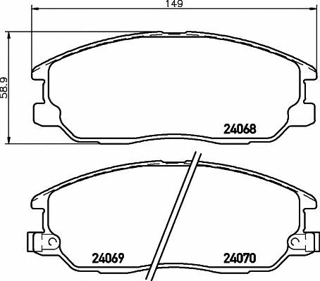 TEXTAR Front Axle BRAKE DISCS + BRAKE PADS SET for KIA SORENTO I 2.4 2002-on gallery