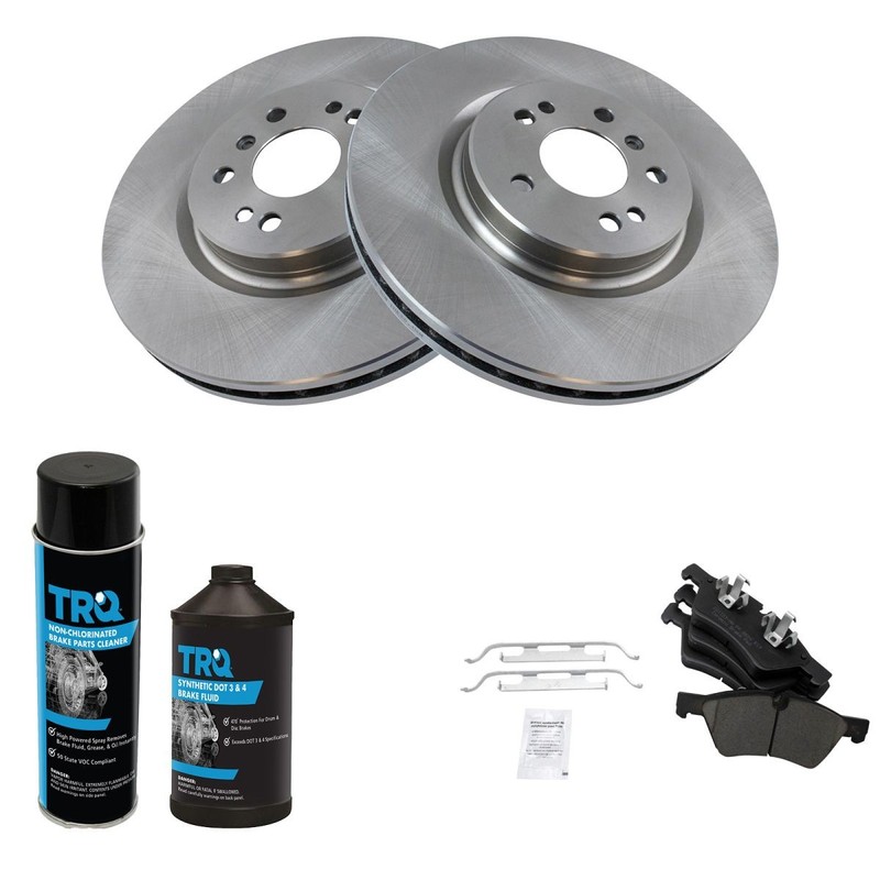 Front Ceramic Brake Pad & Rotor Kit for Mercedes R350 R420 ML350 ML420 w/Fluids gallery