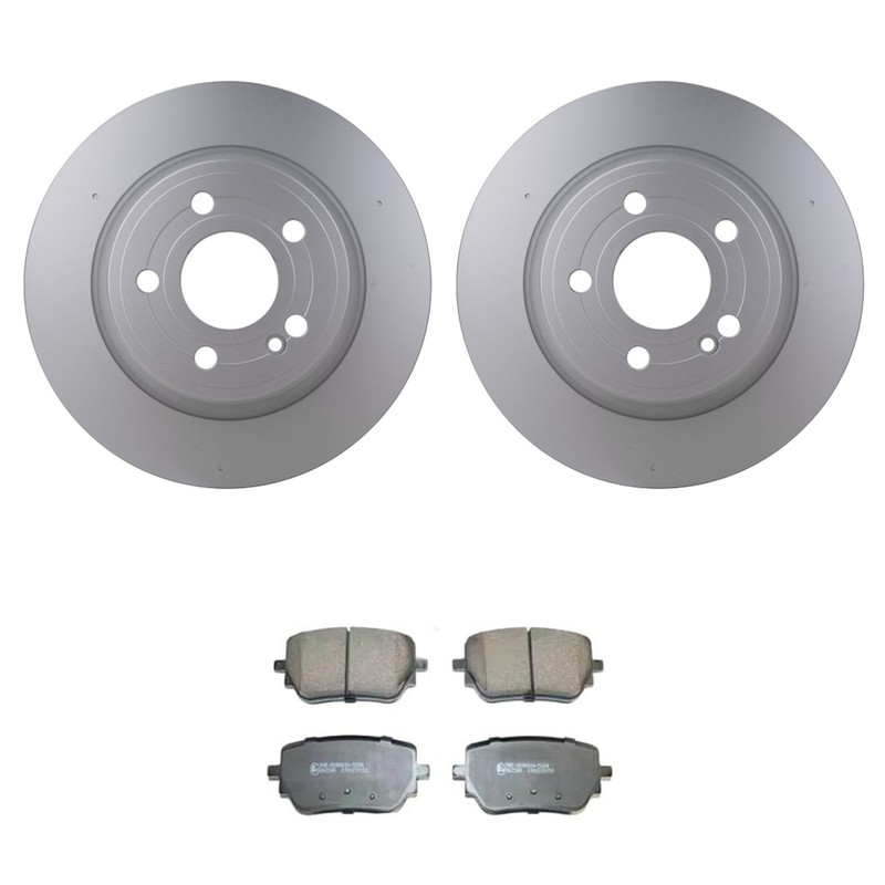 Hella Rear Solid Rotors & Low-Met Disc Brake Pad Kit For W177 A220 W118 CLA250