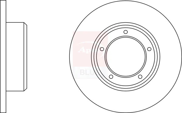 2x Brake Discs Pair Solid fits LAND ROVER 100/127 LDH 2.3D Front 84 to 87 10J gallery