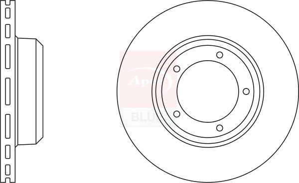 2x Brake Discs Pair Vented fits RANGE ROVER VOGUE 4.3 Front 92 to 94 40D 298mm gallery