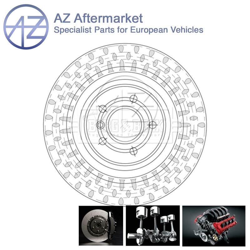 Fits Mercedes M-Class GLE 2.1 CDi D 3.0 3.5 AZ Rear 1x Brake Disc 1664230600 gallery
