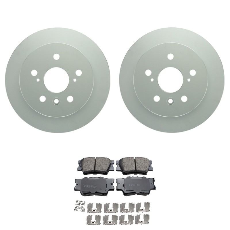 Bosch QuietCast Rear Rotors Akebono ProACT Ceramic Disc Pad Kit For Avalon ES350