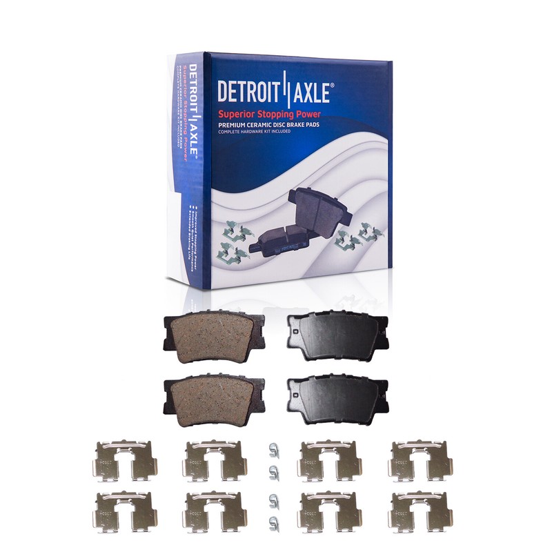 Rear Drilled Rotors + Right Caliper Brake Pads for 2013-2017 Camry Avalon ES300h gallery