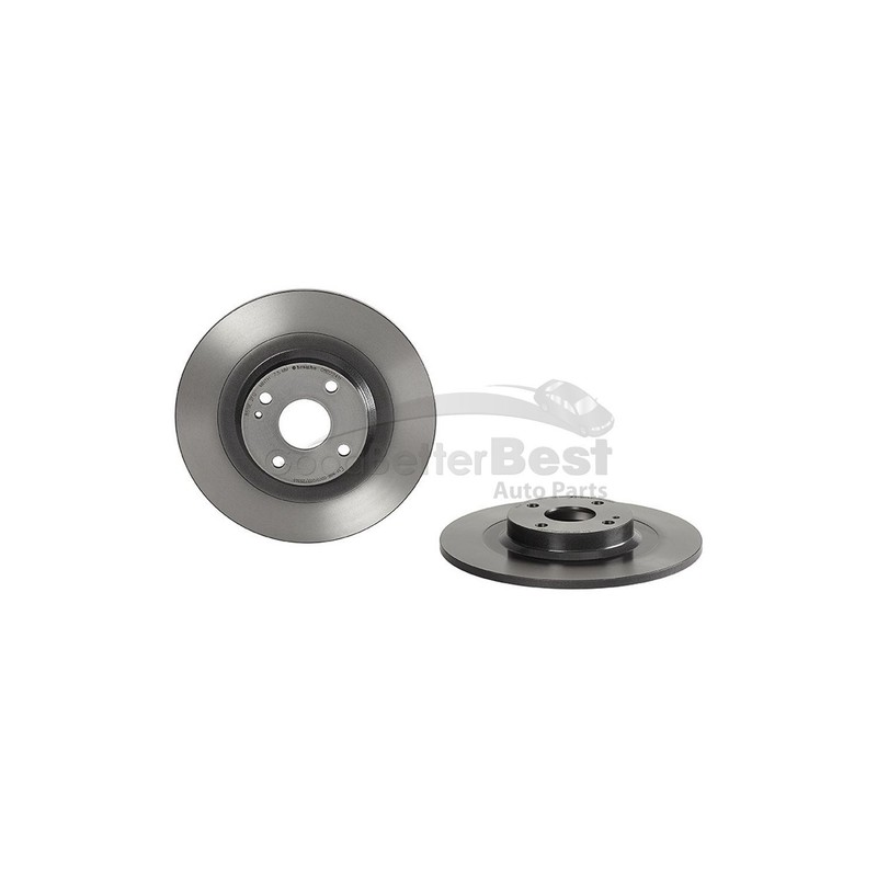 One New Brembo Disc Brake Rotor Rear 08D22411 for Mazda