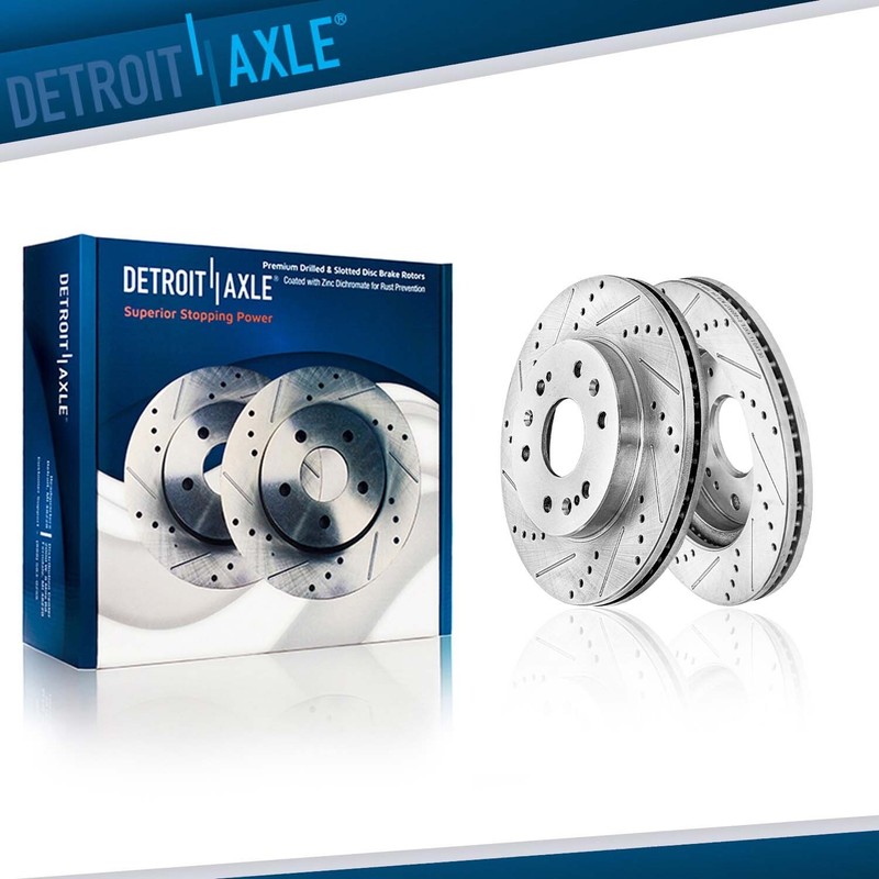 Front Drilled Rotors for Chevy GMC Tahoe Yukon Express Savana 1500 Suburban XTS
