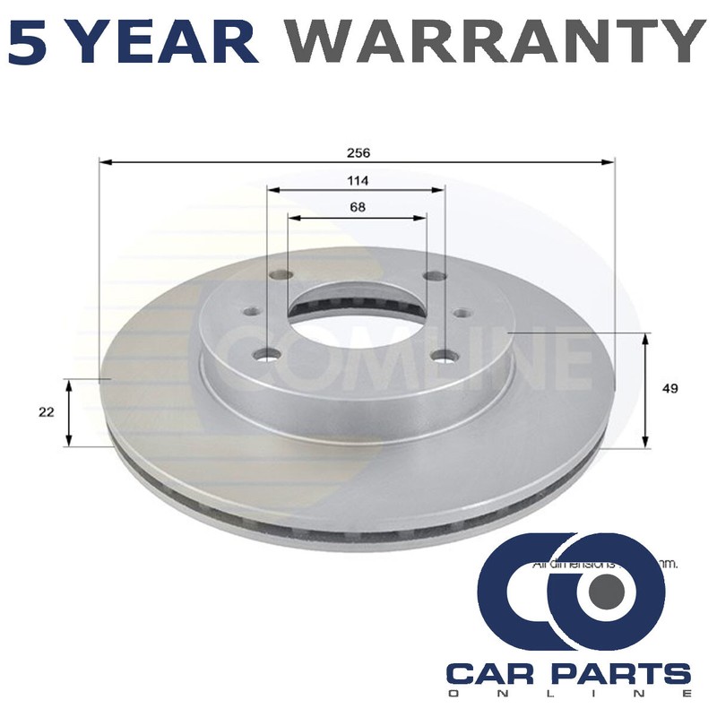 Brake Disc Front CPO Fits Nissan Almera 2000- Primera 1990-2002 #1