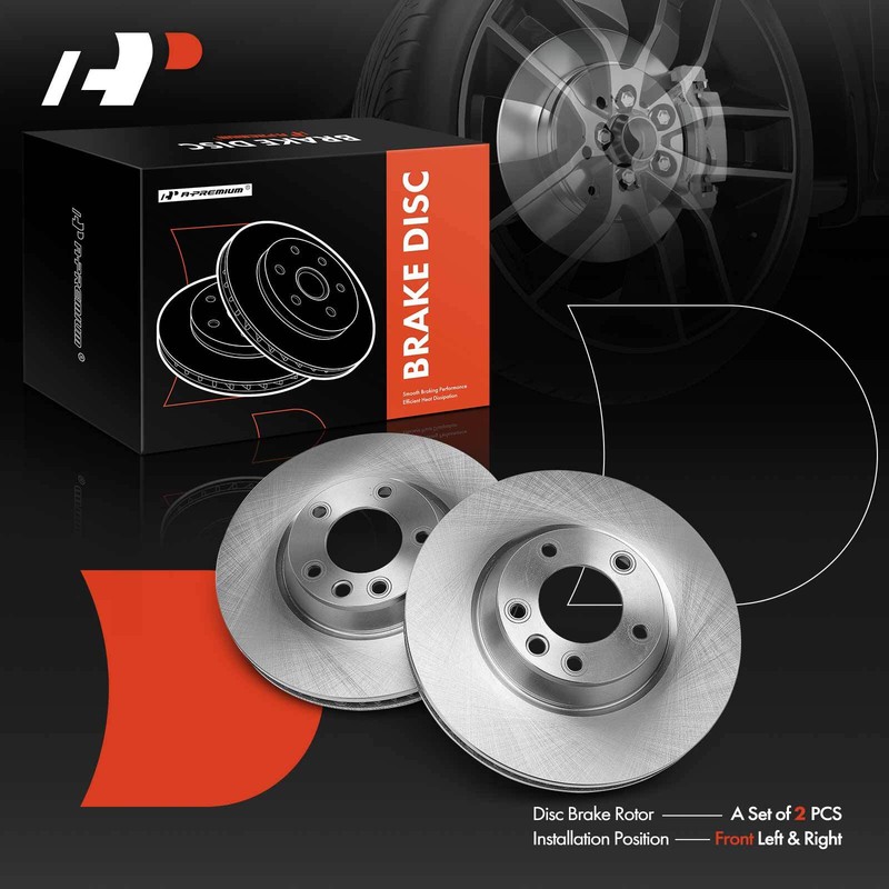 Disc Brake Rotor Front for Audi Q7 07-15 VW Touareg 04-10 Porsche Cayenne 03-18 gallery