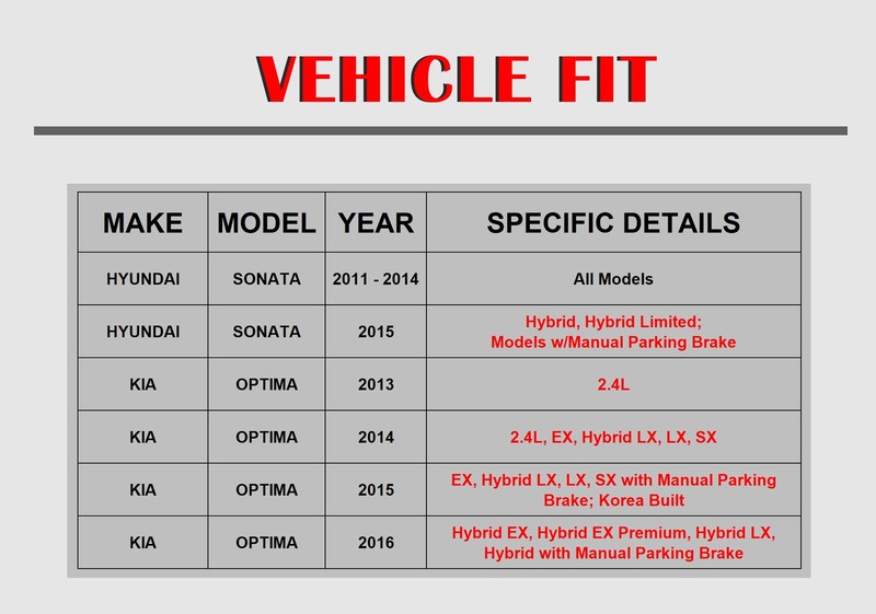 Front Rear Drilled Rotors and Brake Pads Kits Fit for Hyundai Sonata Kia Optima gallery
