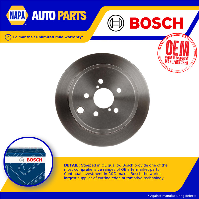 2x Brake Discs Pair Solid fits SUBARU LEGACY BM, BR 2.0 Rear 09 to 14 EJ204 Set