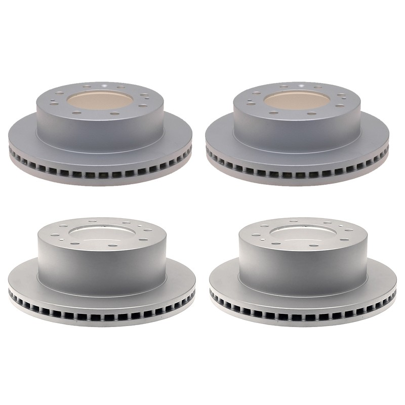 ACDelco Silver Front355mm Rear360mm Brake Kit Disc Rotors For Silverado SierraHD