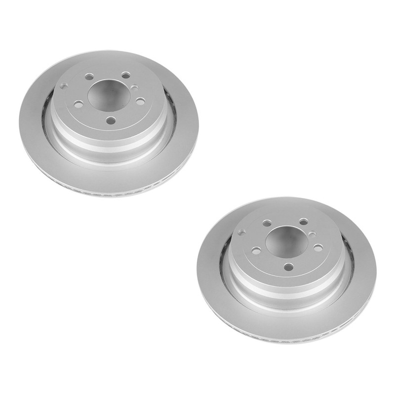 SET-P15EBR1045EVC-2 Powerstop 2-Wheel Set Brake Discs Rear for Land Rover Range