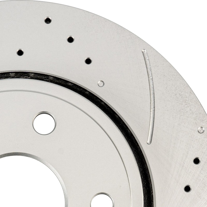 2x Drilled & Slotted Front Brake Rotors For 06-10 Jeep Grand Cherokee 3.7L 53026 gallery