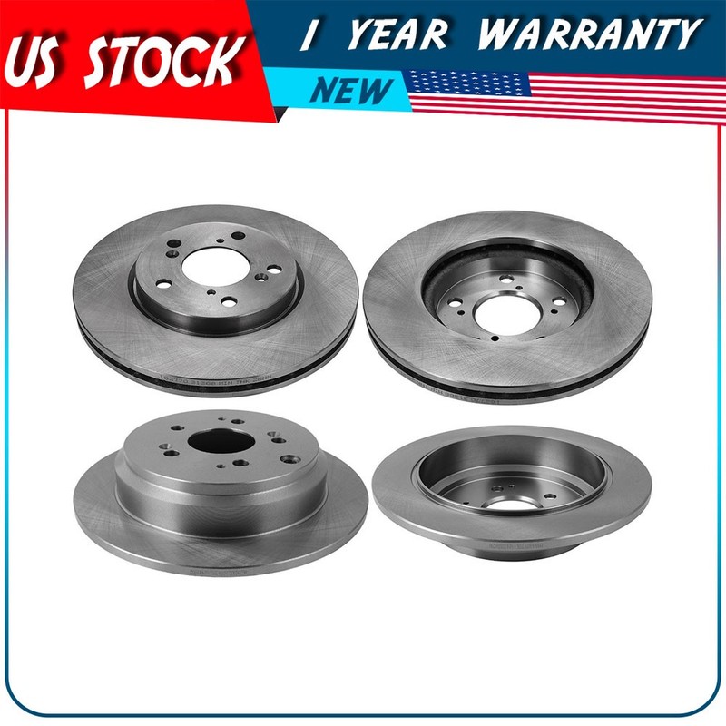 Brake Rotors Fits 2005-2010 Honda Odyssey 3.5L V6 Front And Rear 31368 31369