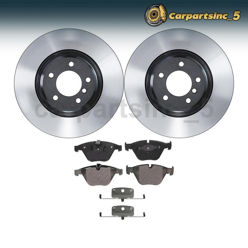 Brake Pad Brake Rotor Front Fits 2010-2011 BMW 335d 2007-2009 BMW 335i