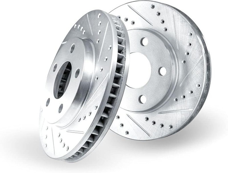 Dynamic Friction 631-42039R Drilled and Slotted Disc Brake Rotor – High-Performa